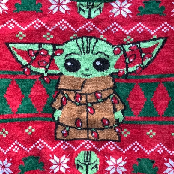 Baby Yoda Christmas Sweater 2T - Picture 3 of 4